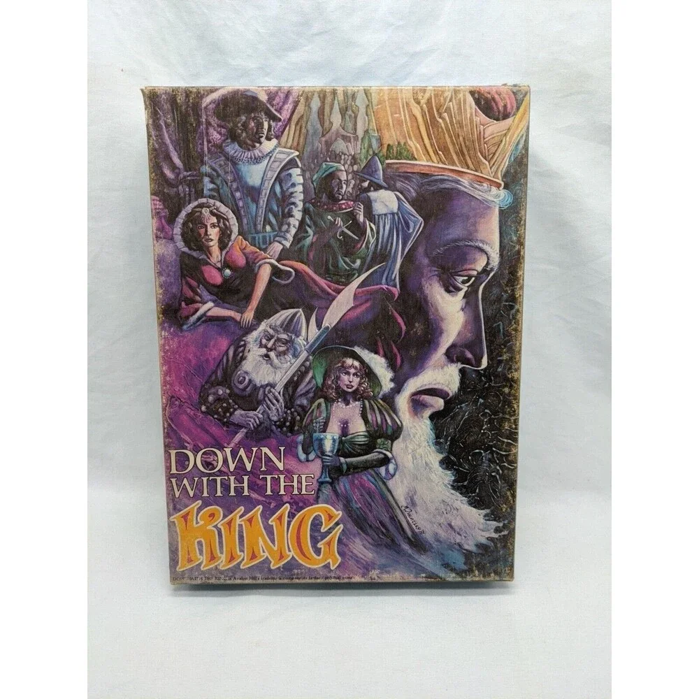 Avalon Hill Down With The King Board Game Complete
